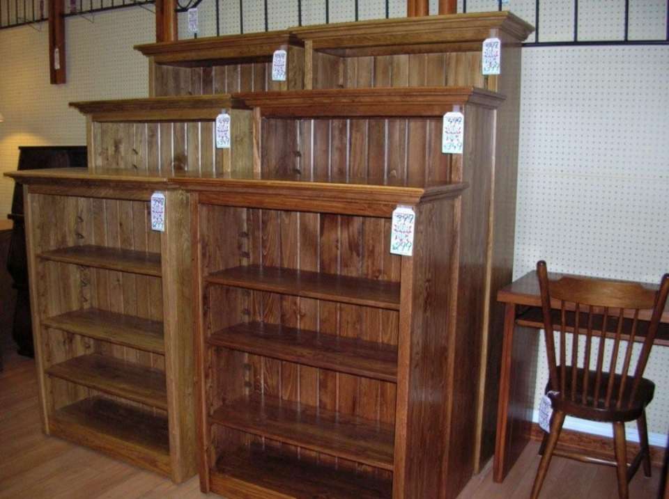 Rustic Pine Bookcase Units